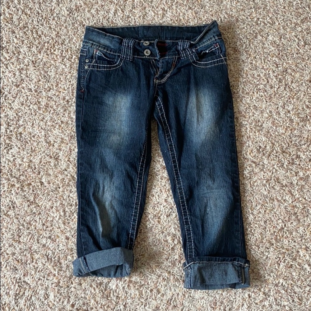 Angels stretchy capri jeans, size 3
